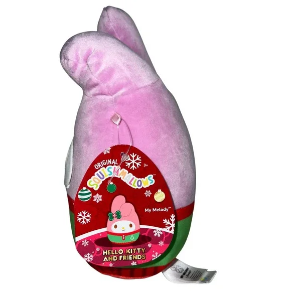 Sanrio My Melody Squishmallow Holiday Christmas Plush Toy New - Picture 2 of 3
